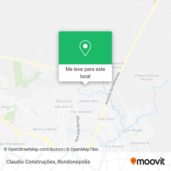 Claudio Construções mapa