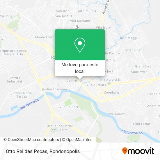 Otto Rei das Pecas mapa