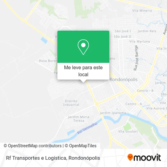 Rf Transportes e Logística mapa
