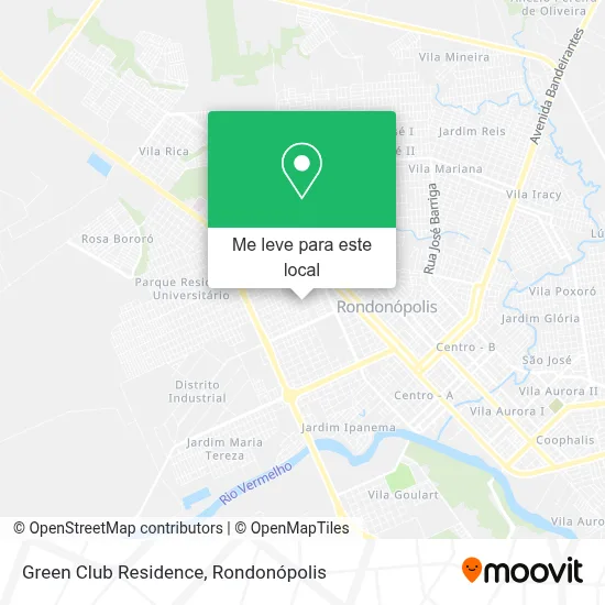 Green Club Residence mapa