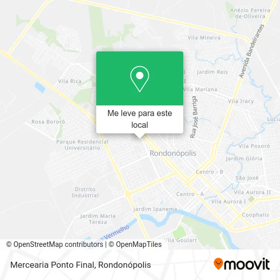 Mercearia Ponto Final mapa
