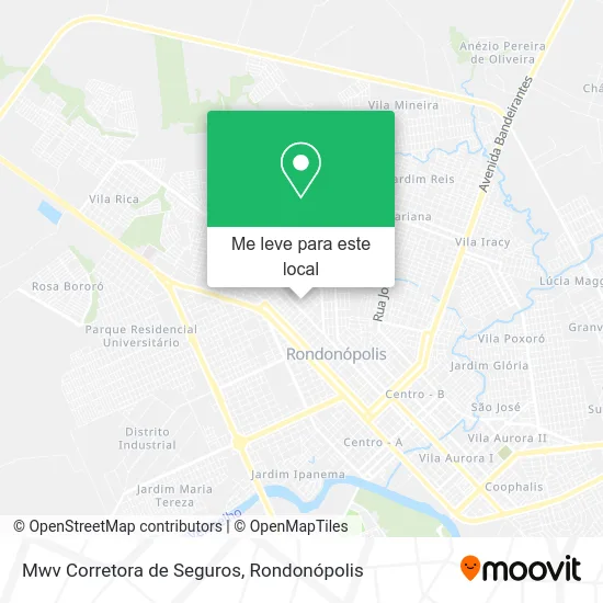 Mwv Corretora de Seguros mapa