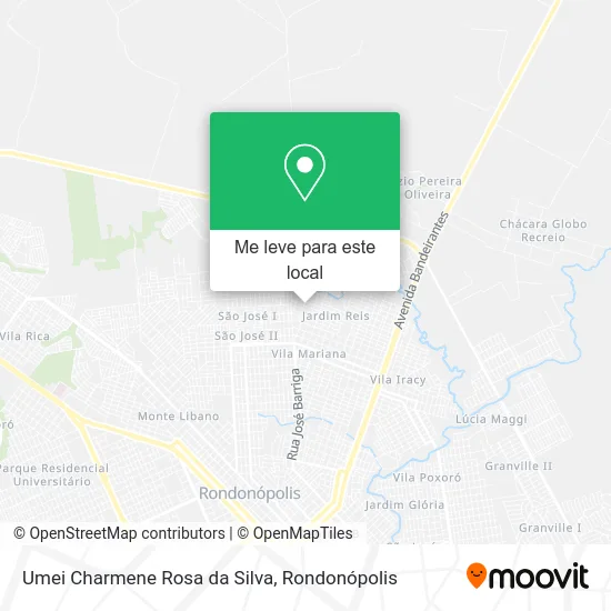 Umei Charmene Rosa da Silva mapa