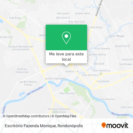 Escritório Fazenda Monique mapa