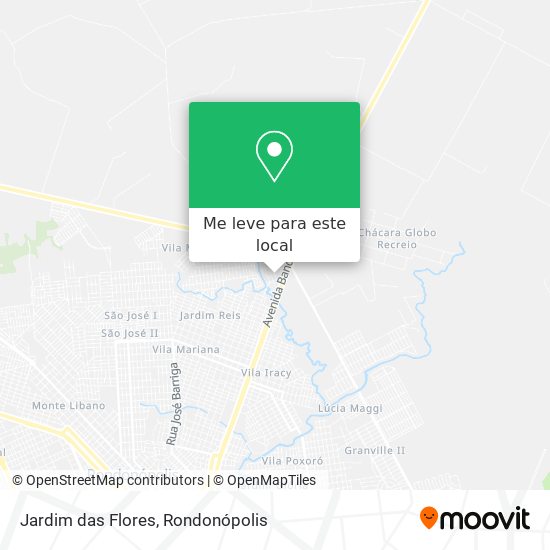 Jardim das Flores mapa