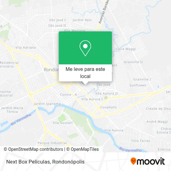 Next Box Películas mapa