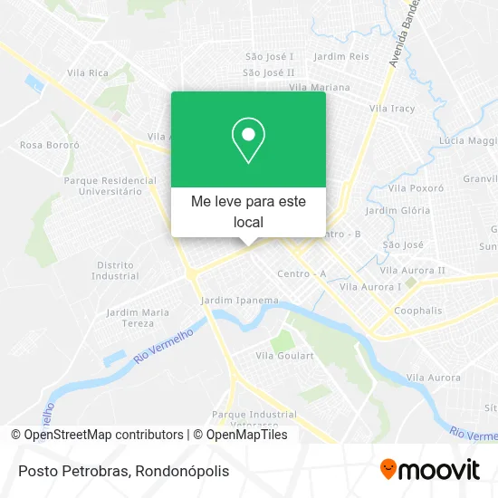 Posto Petrobras mapa