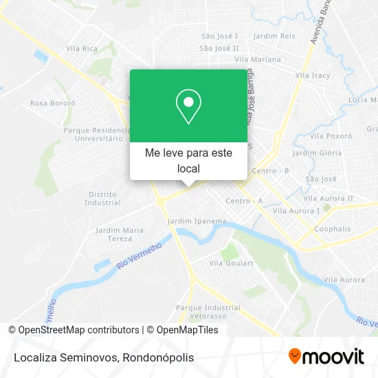Localiza Seminovos mapa