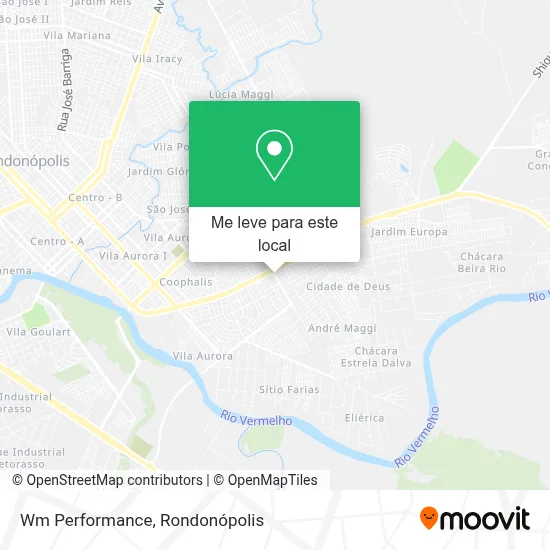 Wm Performance mapa