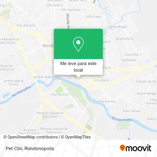 Pet Clin mapa
