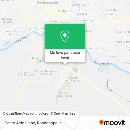 Posto Aldo Linho mapa