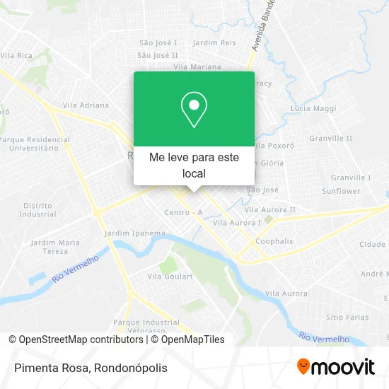 Pimenta Rosa mapa