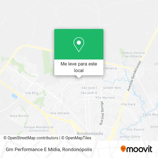 Gm Performance E Mídia mapa