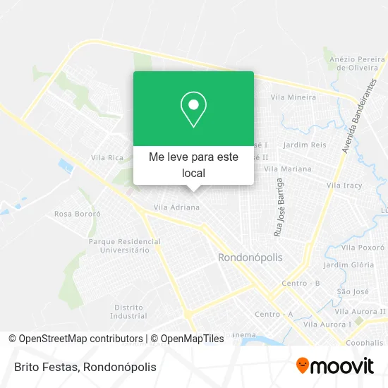 Brito Festas mapa