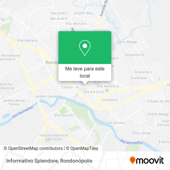 Informativo Splendore mapa