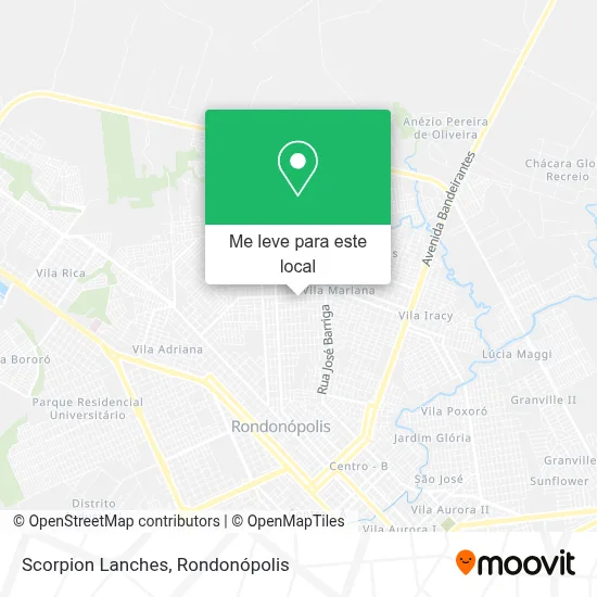 Scorpion Lanches mapa