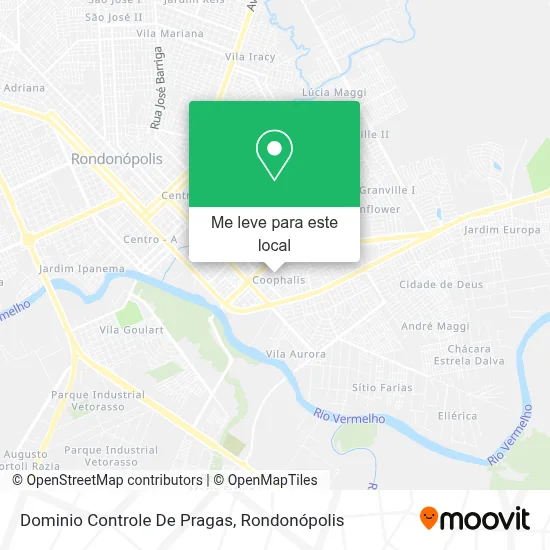 Dominio Controle De Pragas mapa