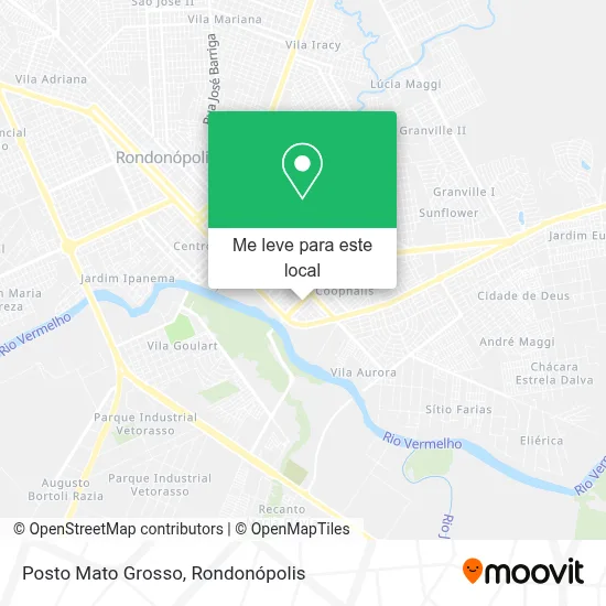 Posto Mato Grosso mapa