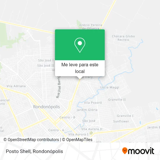 Posto Shell mapa