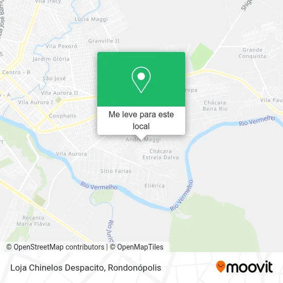 Loja Chinelos Despacito mapa