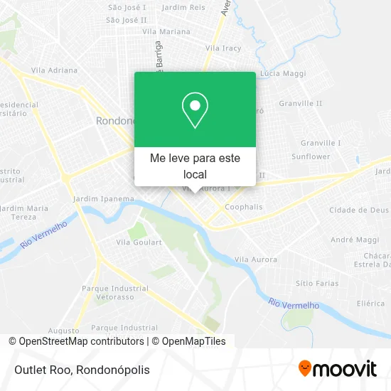Outlet Roo mapa