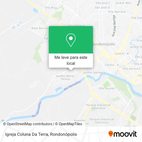 Igreja Coluna Da Terra mapa