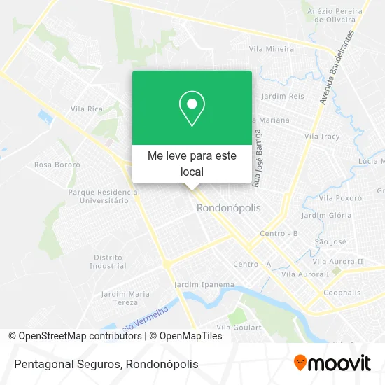 Pentagonal Seguros mapa