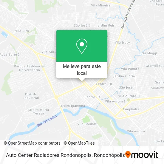Auto Center Radiadores Rondonopolis mapa