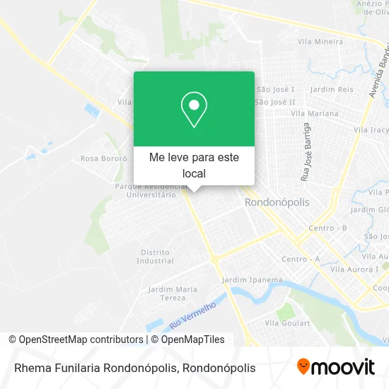 Rhema Funilaria Rondonópolis mapa