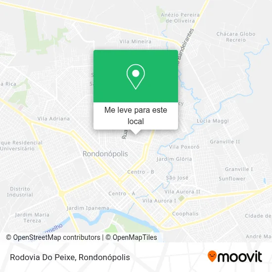 Rodovia Do Peixe mapa