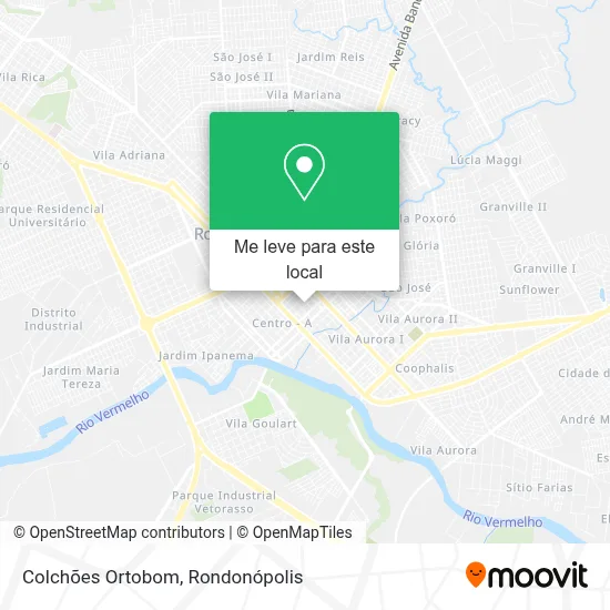 Colchões Ortobom mapa