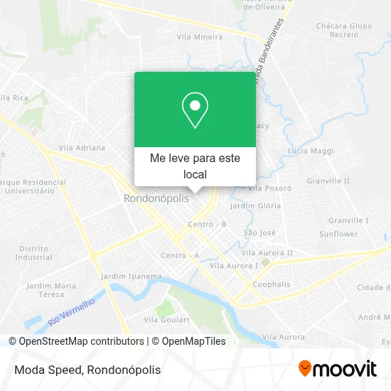 Moda Speed mapa