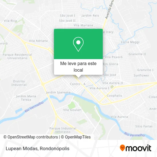 Lupean Modas mapa