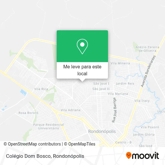 Colégio Dom Bosco mapa