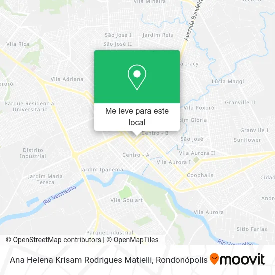 Ana Helena Krisam Rodrigues Matielli mapa