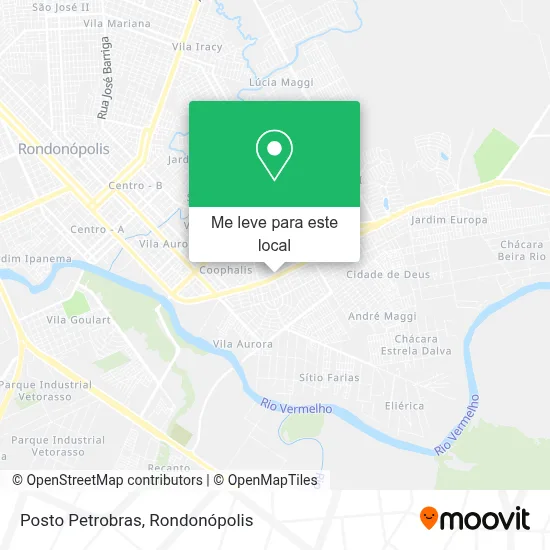 Posto Petrobras mapa