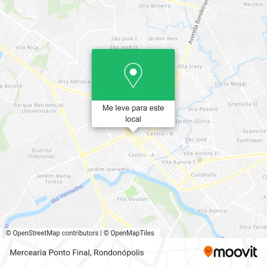 Mercearia Ponto Final mapa