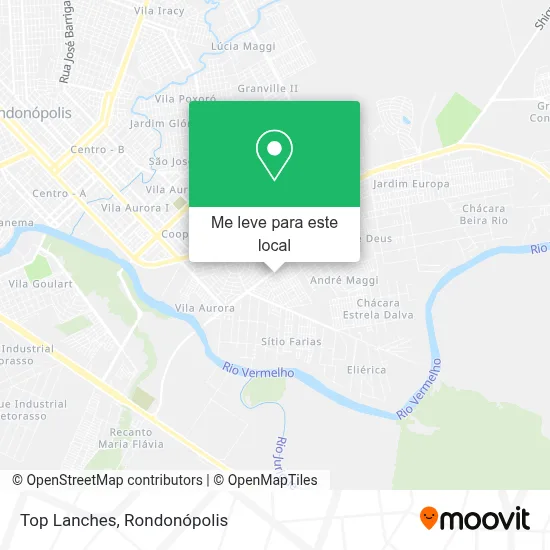 Top Lanches mapa