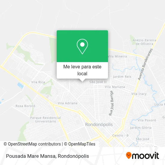 Pousada Mare Mansa mapa