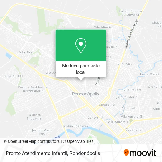 Pronto Atendimento Infantil mapa