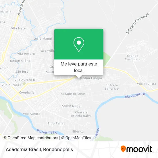 Academia Brasil mapa