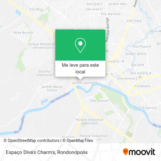 Espaço Diva's Charm's mapa
