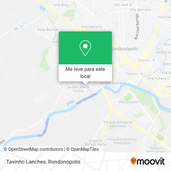 Tavinho Lanches mapa