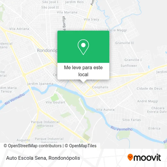 Auto Escola Sena mapa