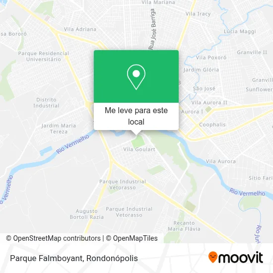 Parque Falmboyant mapa