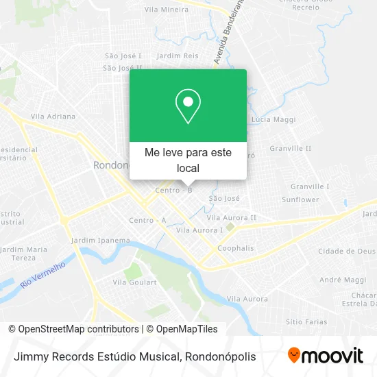 Jimmy Records Estúdio Musical mapa