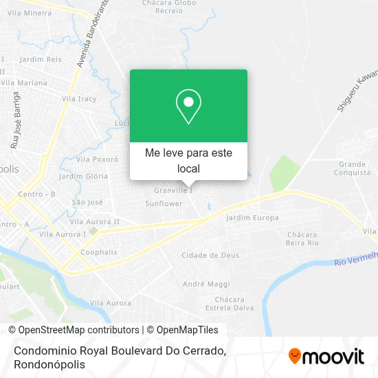 Condominio Royal Boulevard Do Cerrado mapa