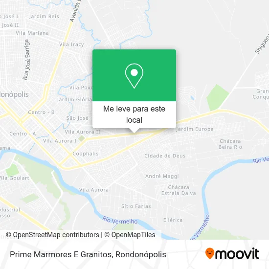 Prime Marmores E Granitos mapa
