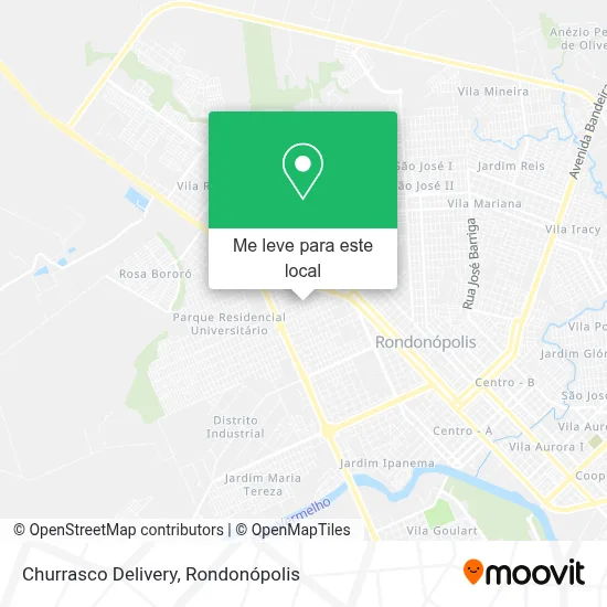 Churrasco Delivery mapa