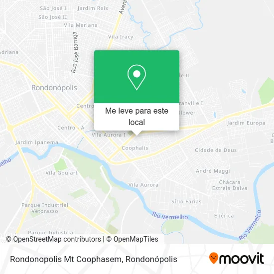 Rondonopolis Mt Coophasem mapa